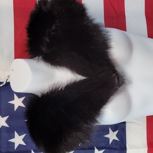 Vintage | Black Fox Fur Collar Beautiful Fur Stol